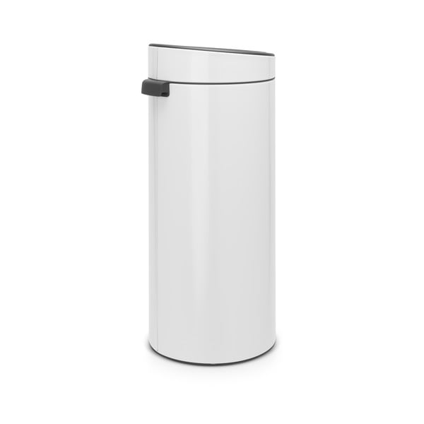 Biały stalowy kosz na śmieci otwierany na dotyk 30 l Touch Bin – Brabantia-image-3