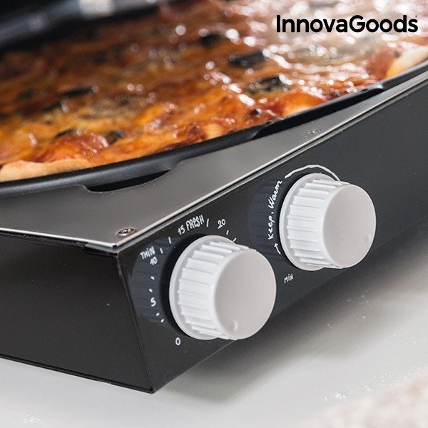 Elektryczny pojemnik na pizzę z książką kucharską InnovaGoods, moc 1200 W-image-4