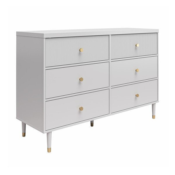 Szara niska komoda 138x93 cm Elizabeth – CosmoLiving by Cosmopolitan-image-2