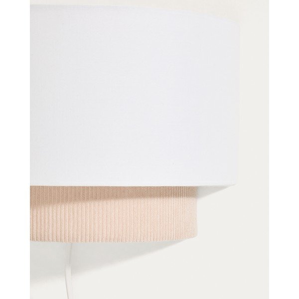 Beżowa lampa dziecięca z tekstylnym kloszem Bianella – Kave Home-image-3
