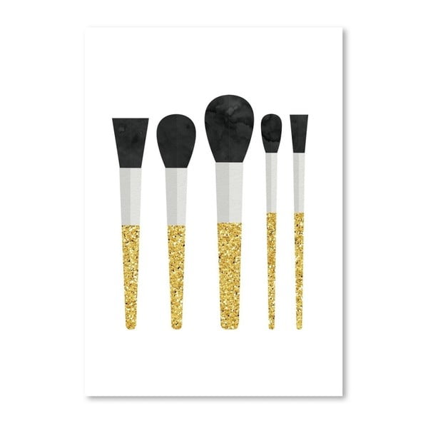 Plakat Americanflat Makeup Brushes, 30x42 cm