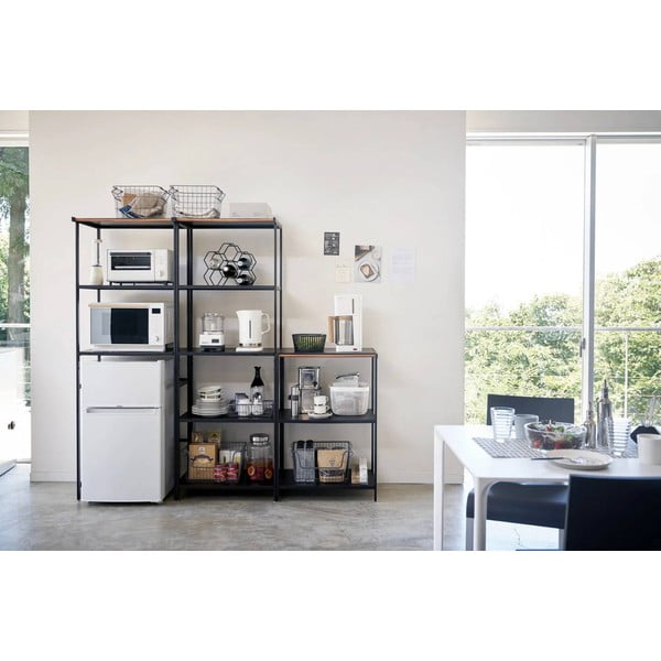 Stalowy regał w kolorze matowej czerni 60x90x46,5 cm Tower – YAMAZAKI-image-3