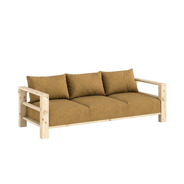 Sofa w kolorze ochry 225 cm Bare – Karup