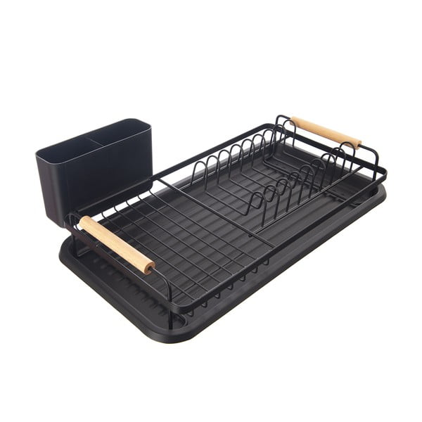 Czarny metalowy ociekacz 43x23,5 cm Radka – Orion-image-2