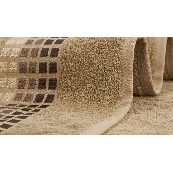 Brązowy bawełniany ręcznik 50x100 cm Darwin – My House-image-3