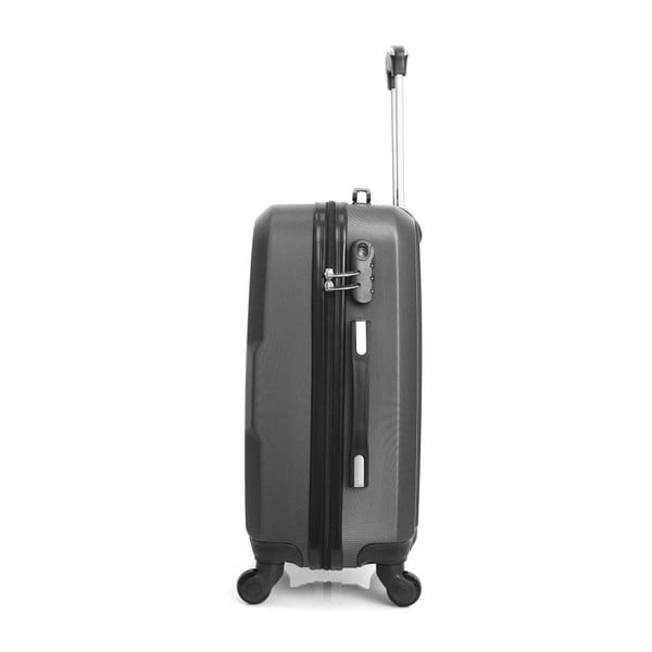 Ciemnoszara walizka na kółkach Hero Maroko, 37 l-image-3