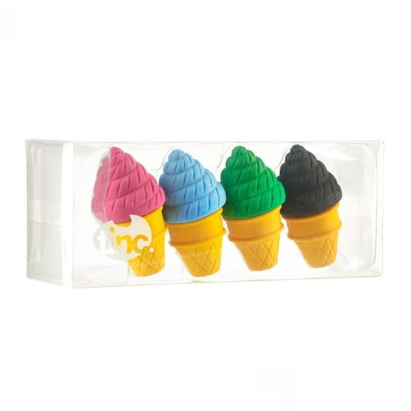 Zestaw 4 zapachowe gumki do mazania TINC Ice Cream