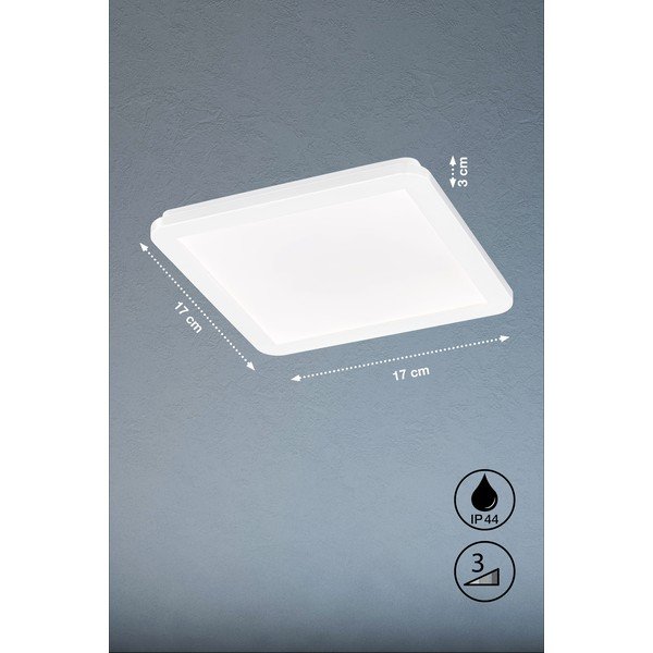 Biała lampa sufitowa LED 17x17 cm Gotland – Fischer & Honsel-image-3
