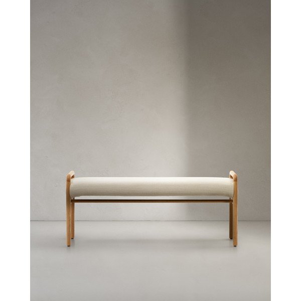 Kremowo-naturalna ławka Macaret – Kave Home-image-4