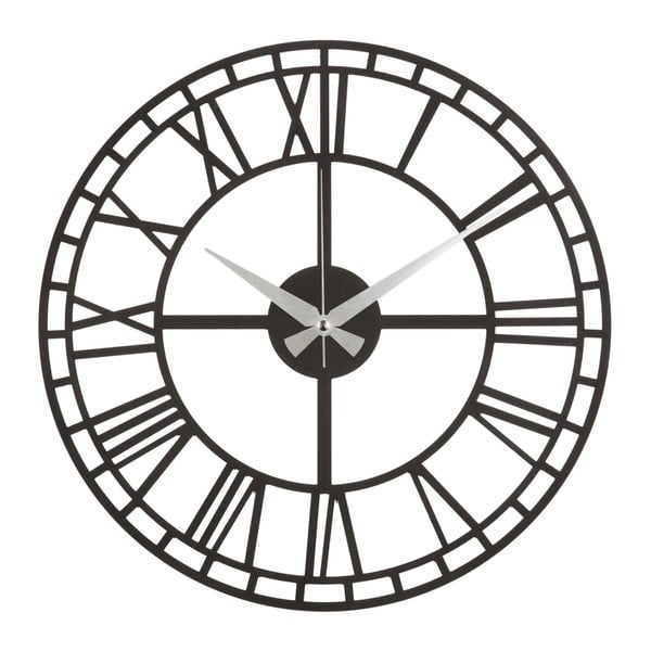 Metalowy zegar ścienny London, ø 50 cm