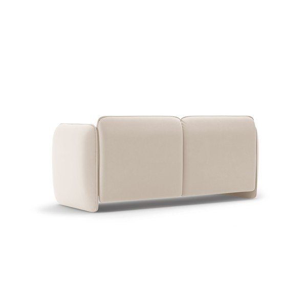 Kremowa aksamitna sofa 168 cm Georgia – Micadoni -image-3