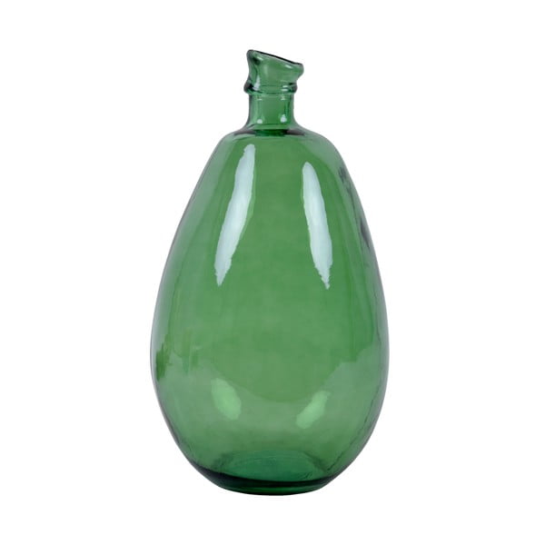 Zielony wazon ze szkła z recyklingu Ego Dekor Simplicity, wys. 47 cm