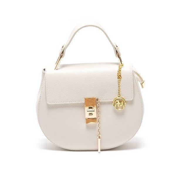 Skórzana torebka Roberta M 1092 Beige
