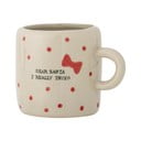 Beżowy kamionkowy kubek ze świątecznym motywem 250 ml Christy – Bloomingville