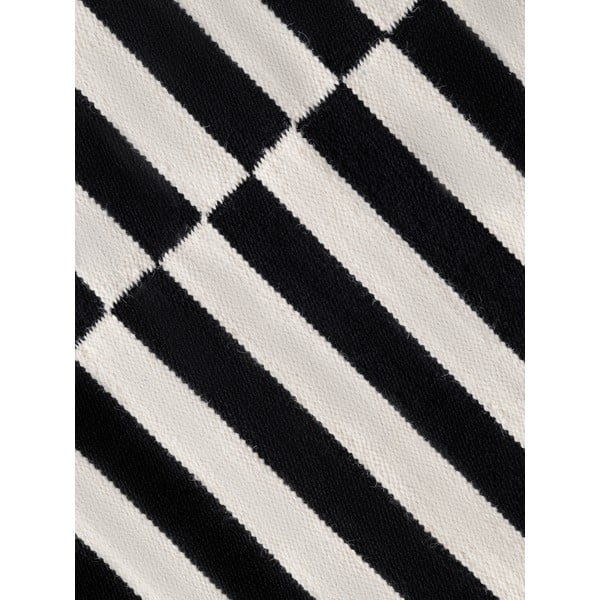 Czarno-biały wełniany chodnik dwustronny tkany ręcznie 80x200 cm Donna – Hanse Home-image-4