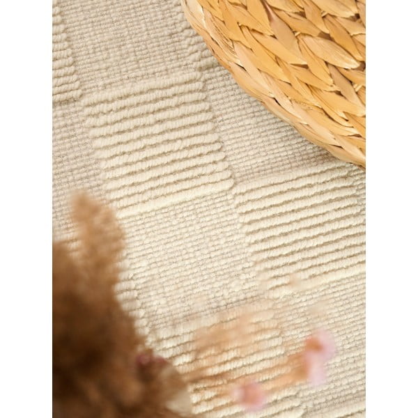 Kremowy wełniany chodnik tkany ręcznie 80x200 cm Scala – Villeroy&Boch-image-4