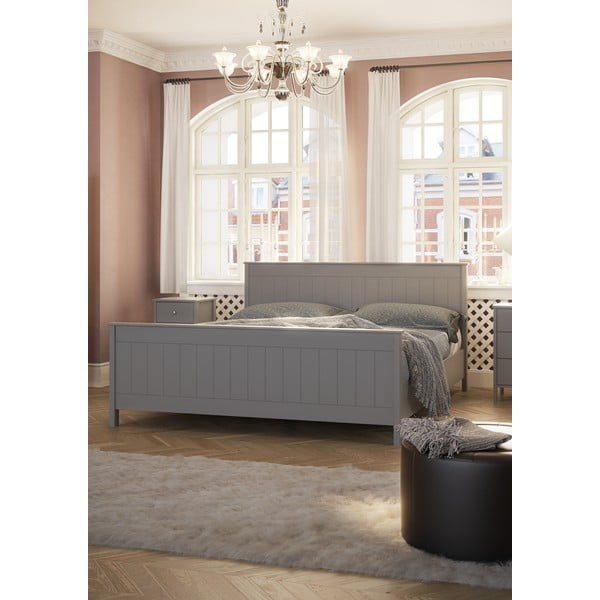 Białe łóżko dwuosobowe 180x200 cm Tromsö – Tvilum-image-4