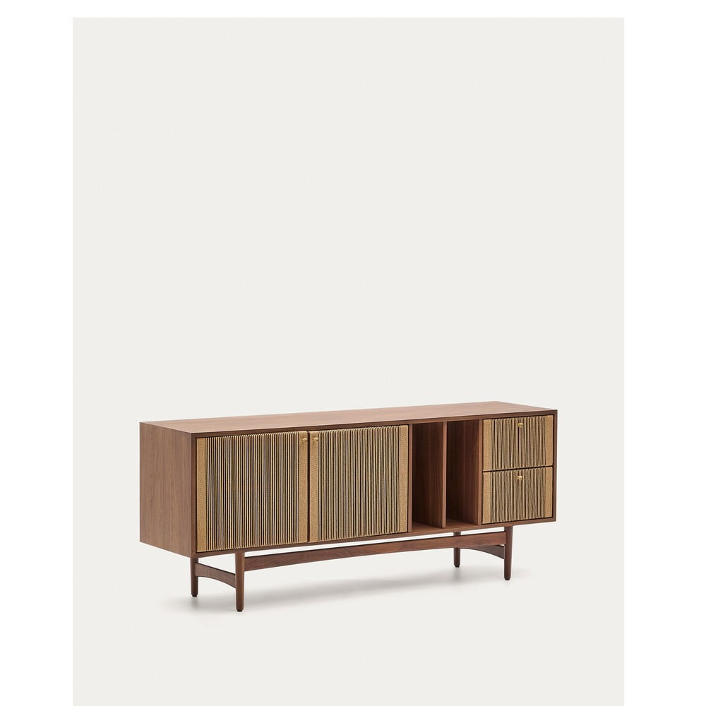 Brązowa niska komoda w dekorze orzecha 180x73 cm Elan – Kave Home (zdjęcie 5)