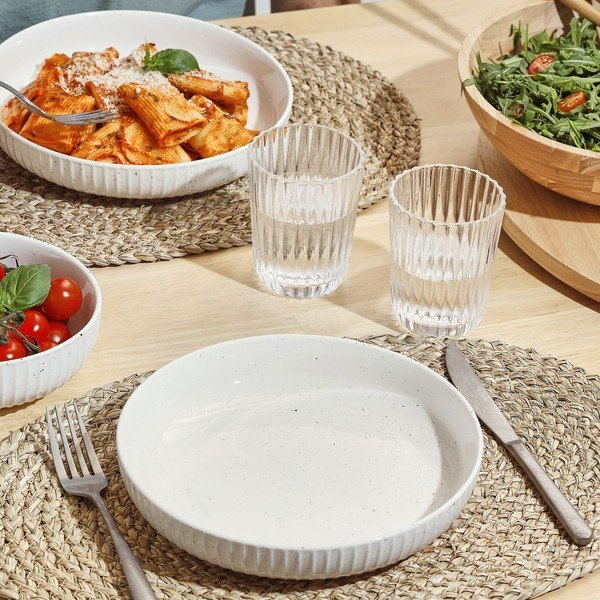 Biały głęboki talerz ø 22 cm Ora Gloss – Salt&Pepper-image-2