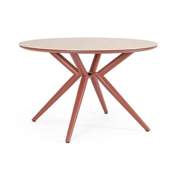 Okrągły stół ogrodowy z kamiennym blatem ø 120 cm Cabas – Bizzotto