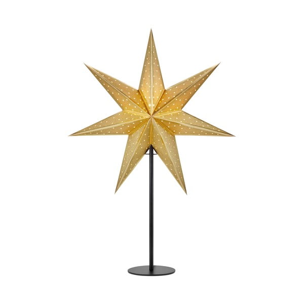 Dekoracja świetlna w kolorze złota ze świątecznym motywem ø 45 cm Glitter – Markslöjd