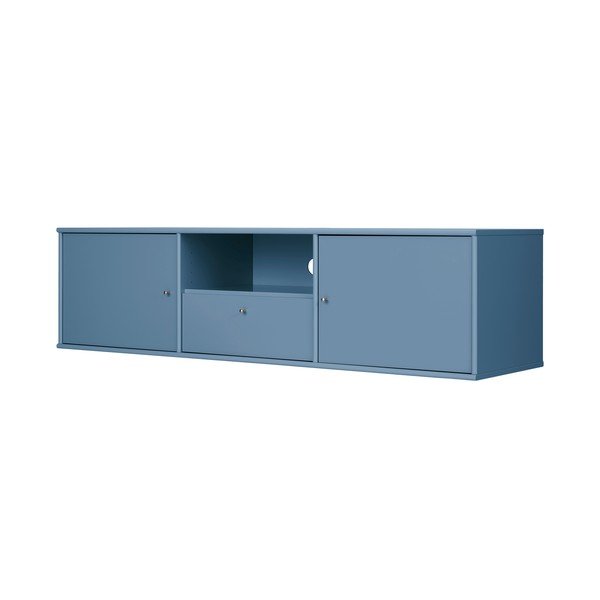 Niebieska szafka pod TV 161x42 cm Mistral – Hammel Furniture-image-1