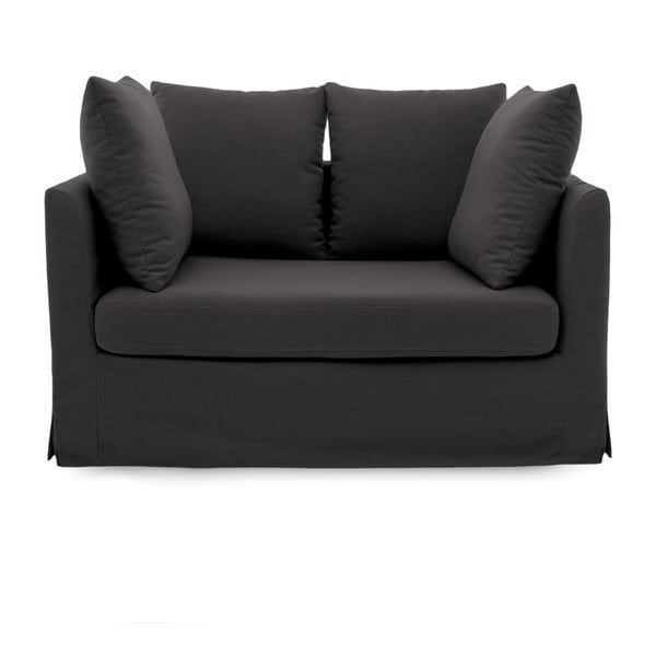 Antracytowa sofa 2-osobowa Vivonita Coraly