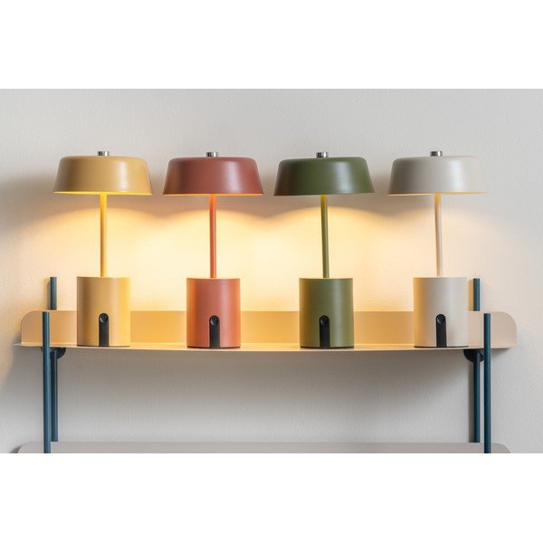 Beżowa metalowa lampa stołowa LED (wysokość 22,5 cm) Elemental LED – Leitmotiv-image-1