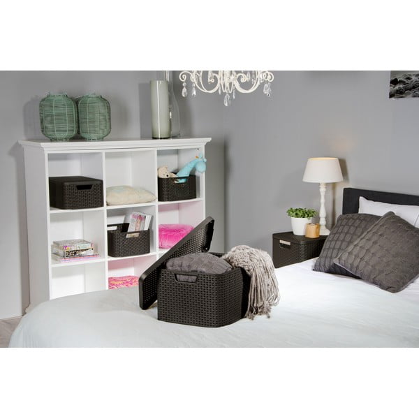 Szary plastikowy pojemnik z pokrywką 33x44,5x25 cm Style – Curver-image-1