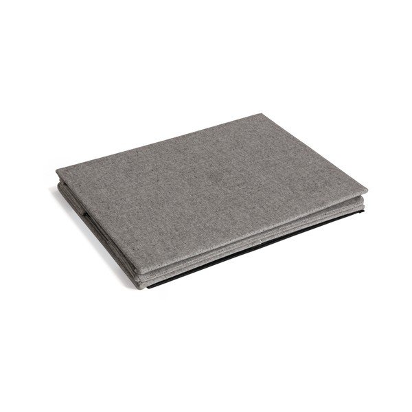 Szary tekstylny pojemnik z pokrywką 36x46x25 cm Soft Storage Large – Bigso-image-4