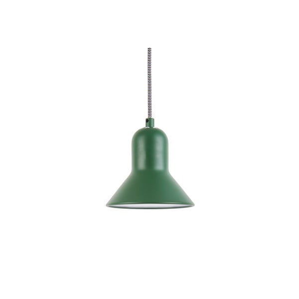 Zielona lampa wisząca Leitmotiv Slender, wys. 14,5 cm
