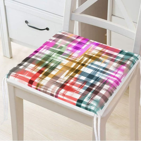 Poduszka na krzesło 40x40 cm Colour Crisscross – Mila Home-image-1