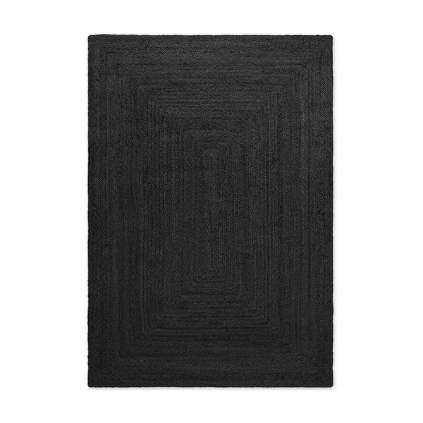 Czarny dywan z juty dwustronny/tkany ręcznie 200x300 cm Juno – Hanse Home-image-4
