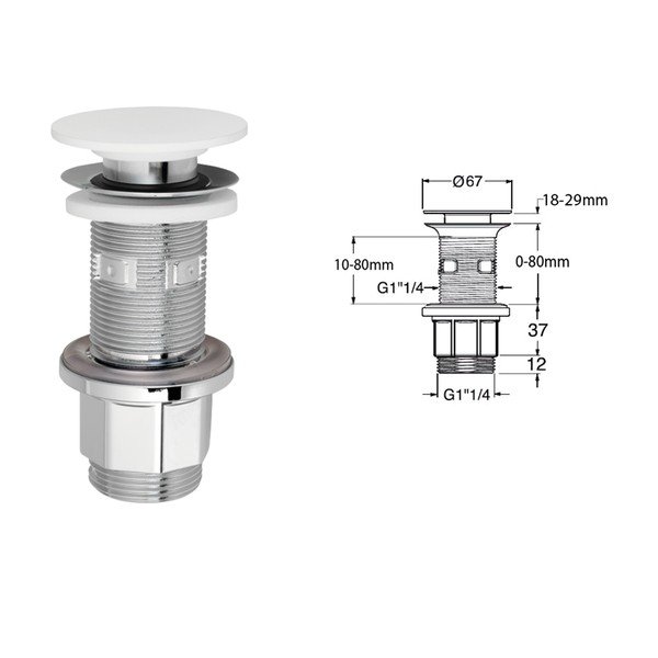 Korek do umywalki Impala – Sapho-image-2