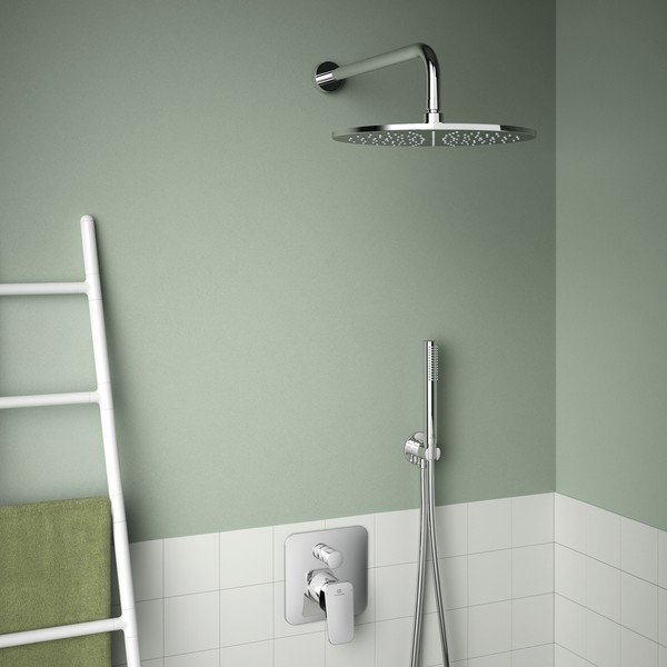 Podtynkowa bateria ścienna w kolorze srebra z połyskiem Ceraplan – Ideal Standard-image-2