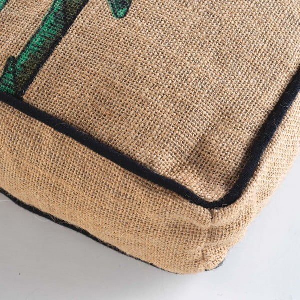 Zielony/brązowy worek do siedzenia Balinesia – douceur d'intérieur-image-1