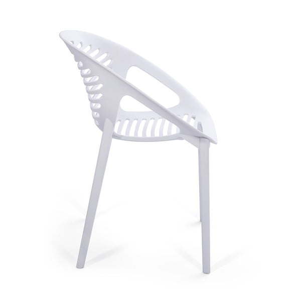 Zestaw ogrodowy dla 6 osób z białymi krzesłami Joanna i stołem Strong, 210x100 cm-image-2