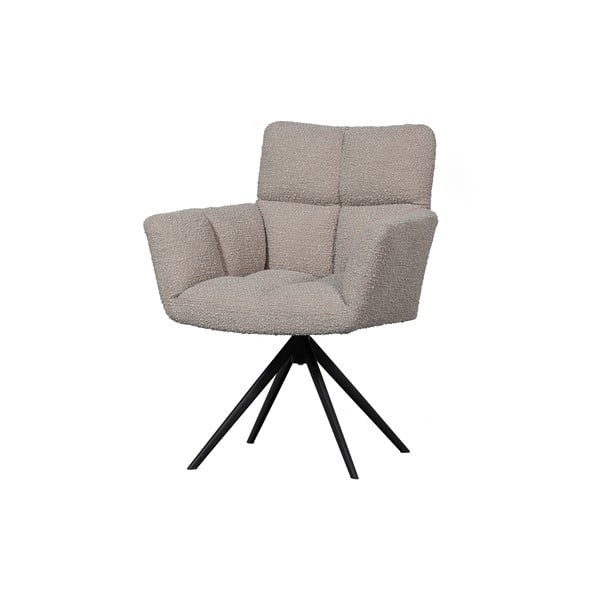 Beżowy tapicerowany fotel jadalniany Vinny – WOOOD-image-2