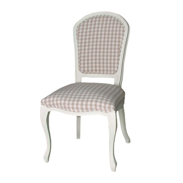 Białe krzesło z drewna topoli Livin Hill Rosie