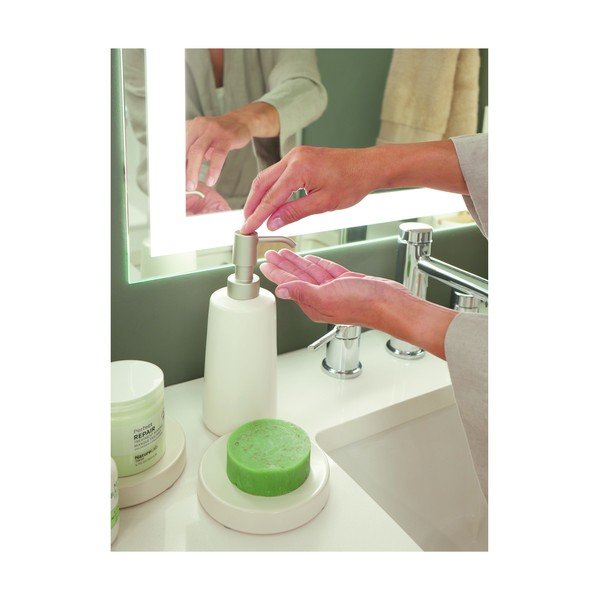 Biały ceramiczny dozownik do mydła iDesign Eco Vanity-image-1