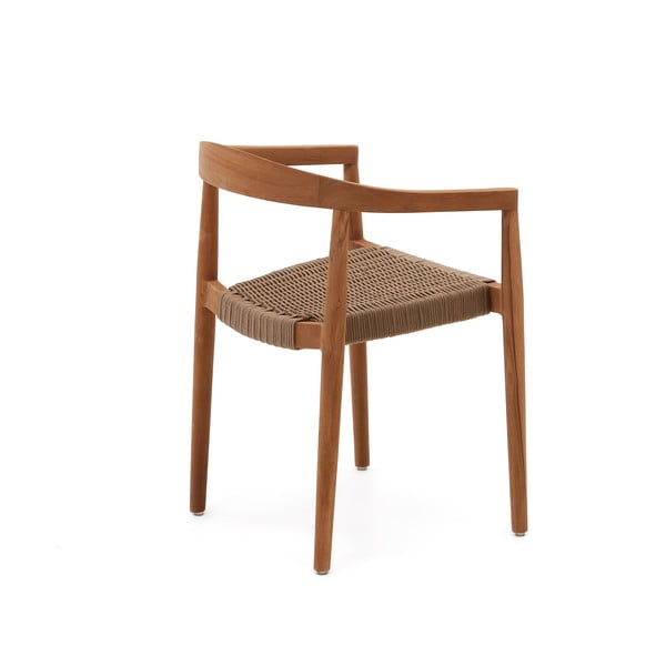 Drewniane krzesła ogrodowe zestaw 4 szt. w naturalnym kolorze Ydalia – Kave Home-image-3