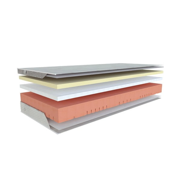 Twardy/średnio twardy piankowy materac dwustronny 120x200 cm Galaxy Viscostar – Materasso-image-1