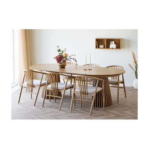 Wielopoziomowa półka w dekorze dębu w naturalnym kolorze 71 cm Oshawa – House Nordic-image-2