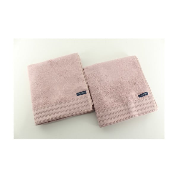 Komplet 2 ręczników Towel US Polo Hand Beige, 50x100 cm