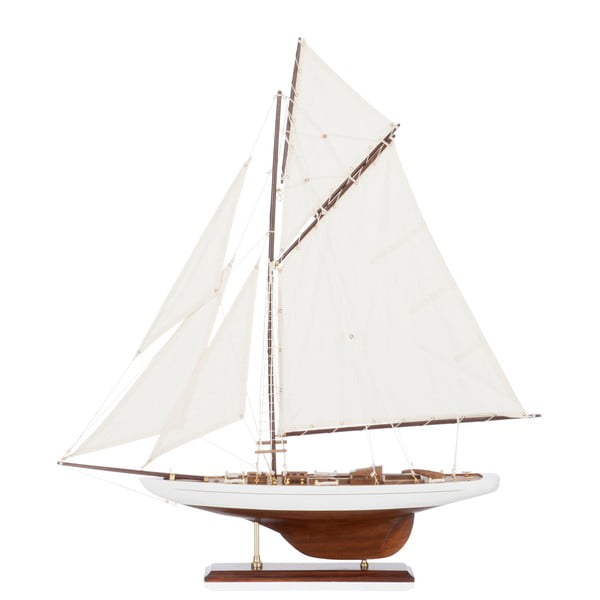 Dekoracja: statek Sail Boat White, 69 cm