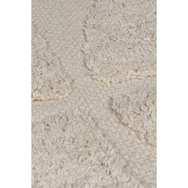 Kremowy bawełniany dywan tkany ręcznie 80x150 cm Ada Arch Geo – Flair Rugs-image-2