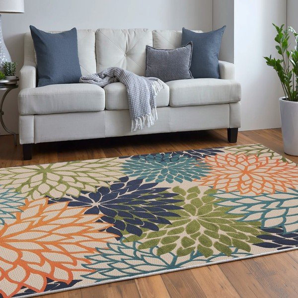 Dywan z mieszanki bawełny odpowiedni do prania 100x150 cm Geo Flowers – Conceptum Hypnose-image-2