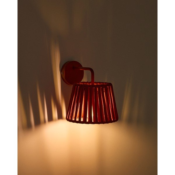 Lampa zewnętrzna ścienna LED solarna (wysokość 23 cm) Aldet – Kave Home-image-1