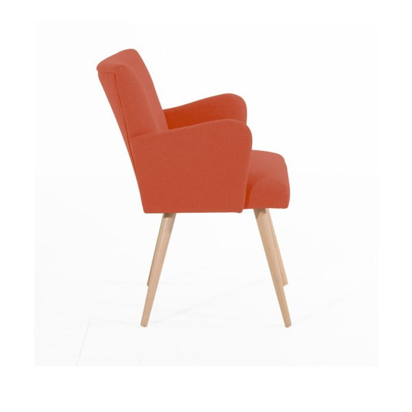 Ciemnoczerwony fotel Max Winzer Albert-image-4