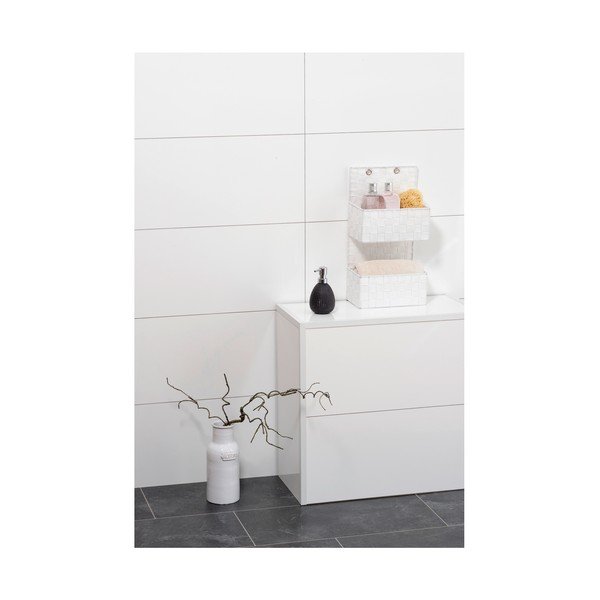 Biały organizer z 2 półeczkami Wenko Adria-image-2